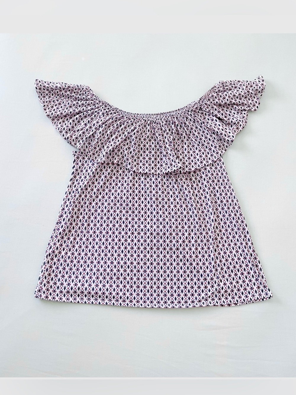 Off-Shoulder Ruffled Neckline Blouse